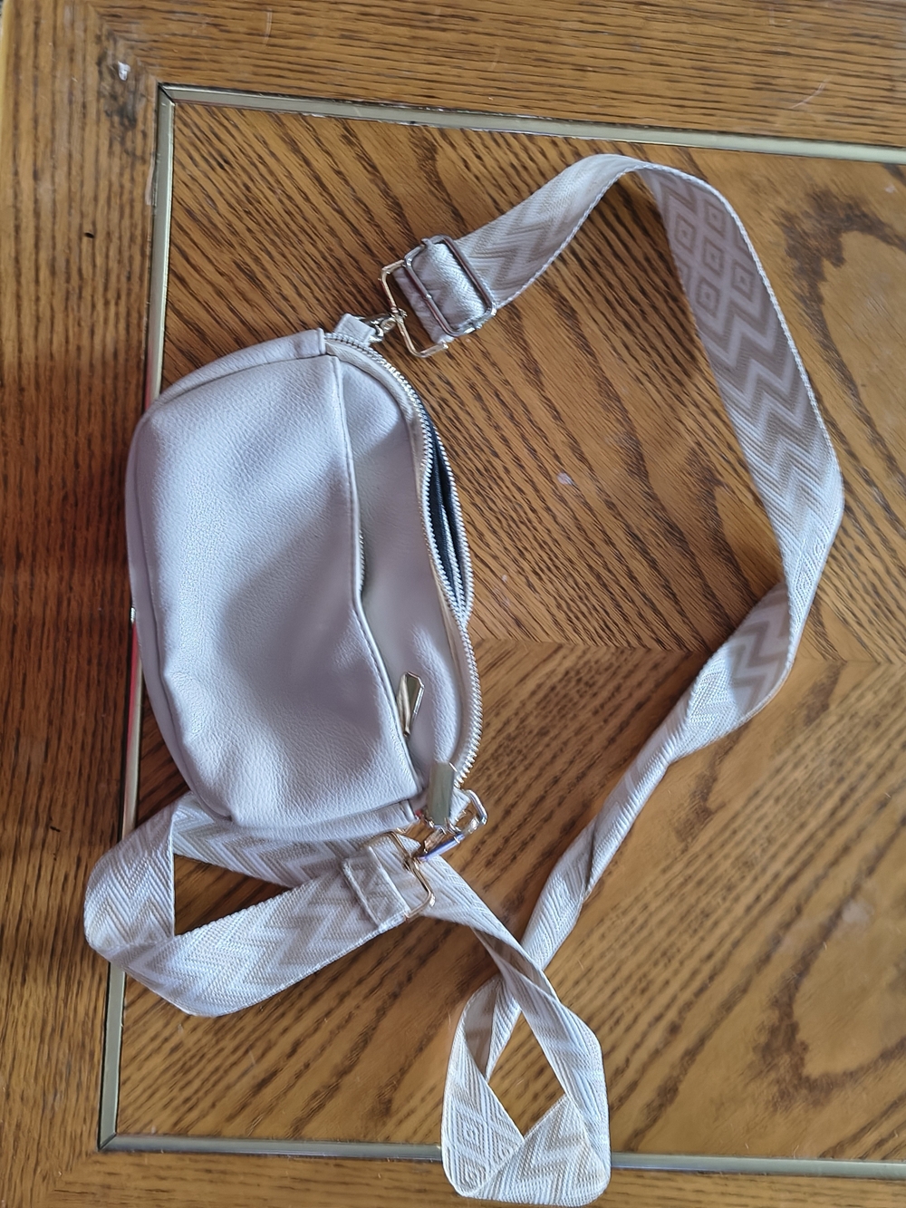 Women's Cream Crossbody Belt Bag - Lightweight Everyday Carry